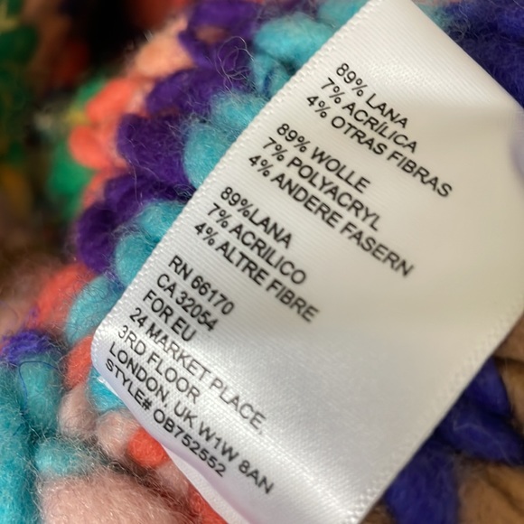 🆕 Anthropologie Maeve Multicolor Hand-knit Cardigan - Picture 10 of 12